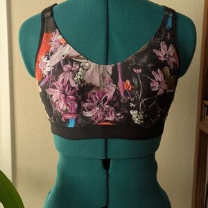 Carrie Underwood Floral Sports Bra Small